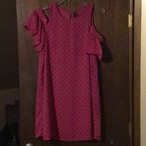 City street magenta off shoulder size 12